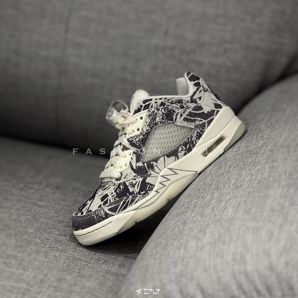 Air Jordan5 Retro Low Expression椰奶塗鴉DA8016-100-圖片-4