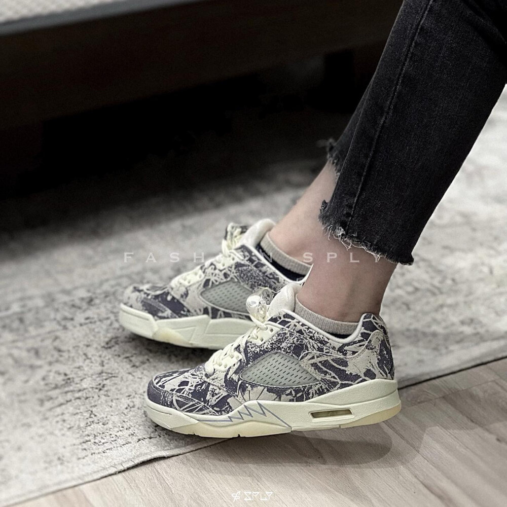 Air Jordan5 Retro Low Expression椰奶塗鴉DA8016-100-圖片-7