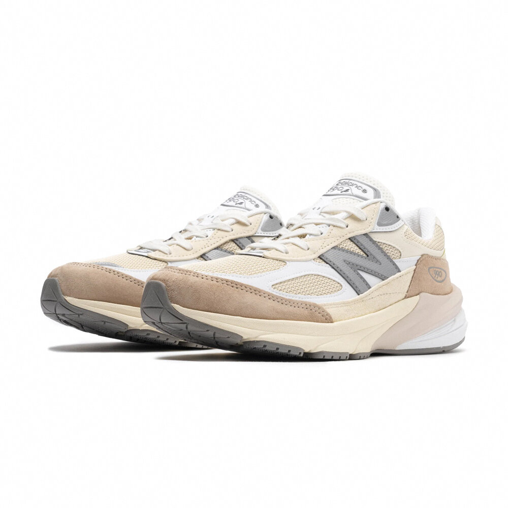 23549733369-New Balance 990v6 MiUSA Cream 奶油白 麂皮 M990SS6