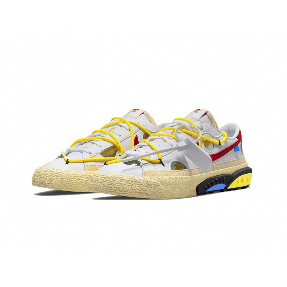 23551426405-Off White x Nike Blazer Low 白紅 聯名款 DH7863-100