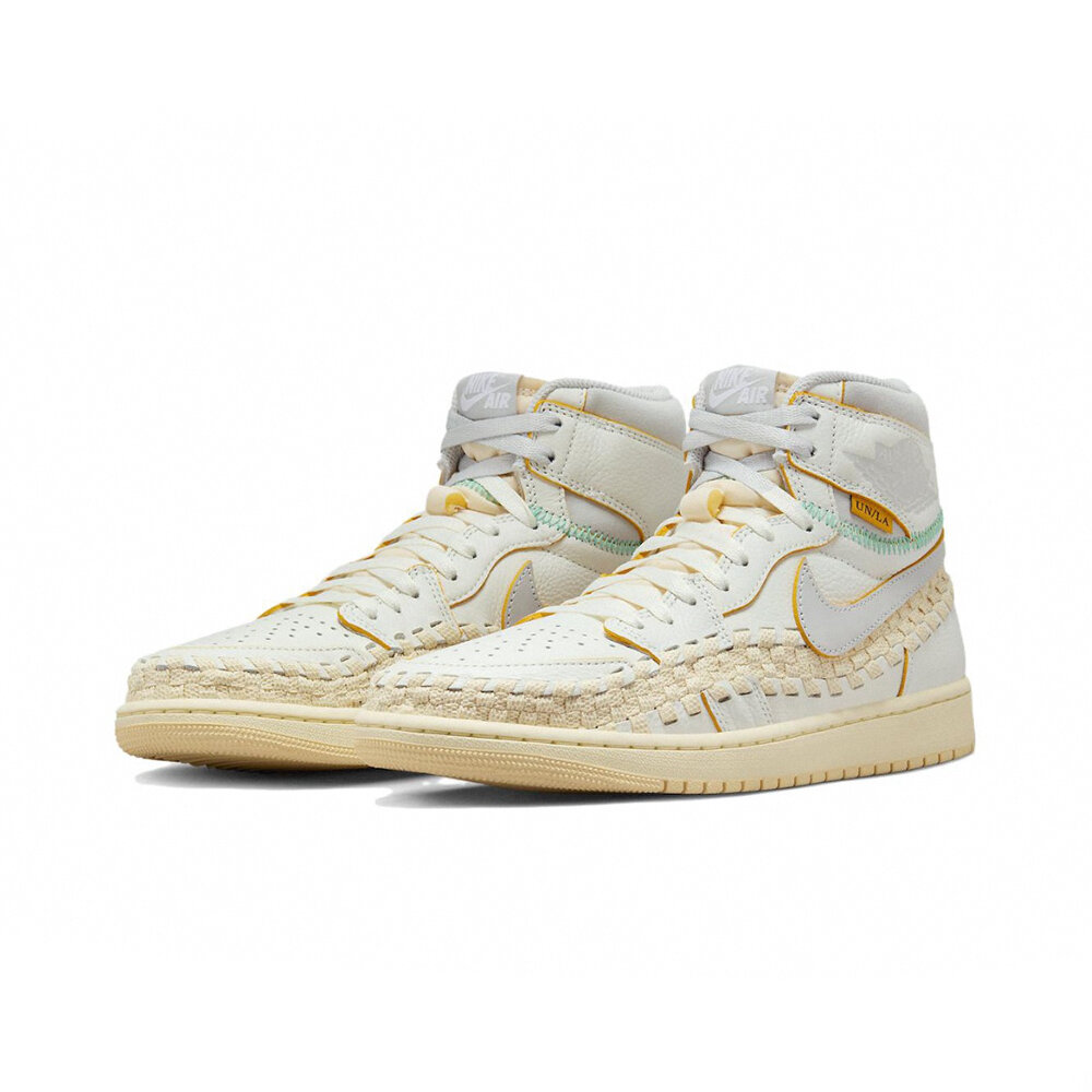 23753699083-Air Jordan1xUNIONxBephies 白灰 編織 奶油底 FD2565-100