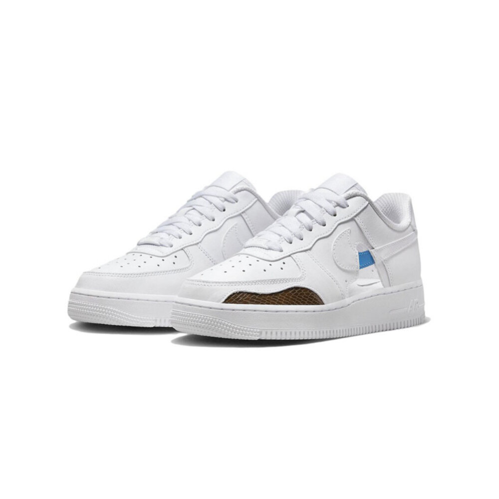 23817016505-Nike Air Force 1 Low '07 鏤空 鱷魚紋 休閒鞋 FB1906-100