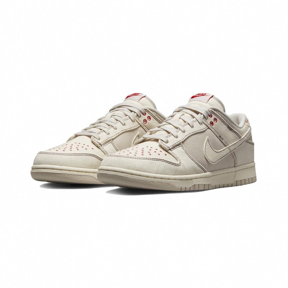23831858703-Nike Dunk Low Light Orewood 縫線 帆布米白 DV0834-100