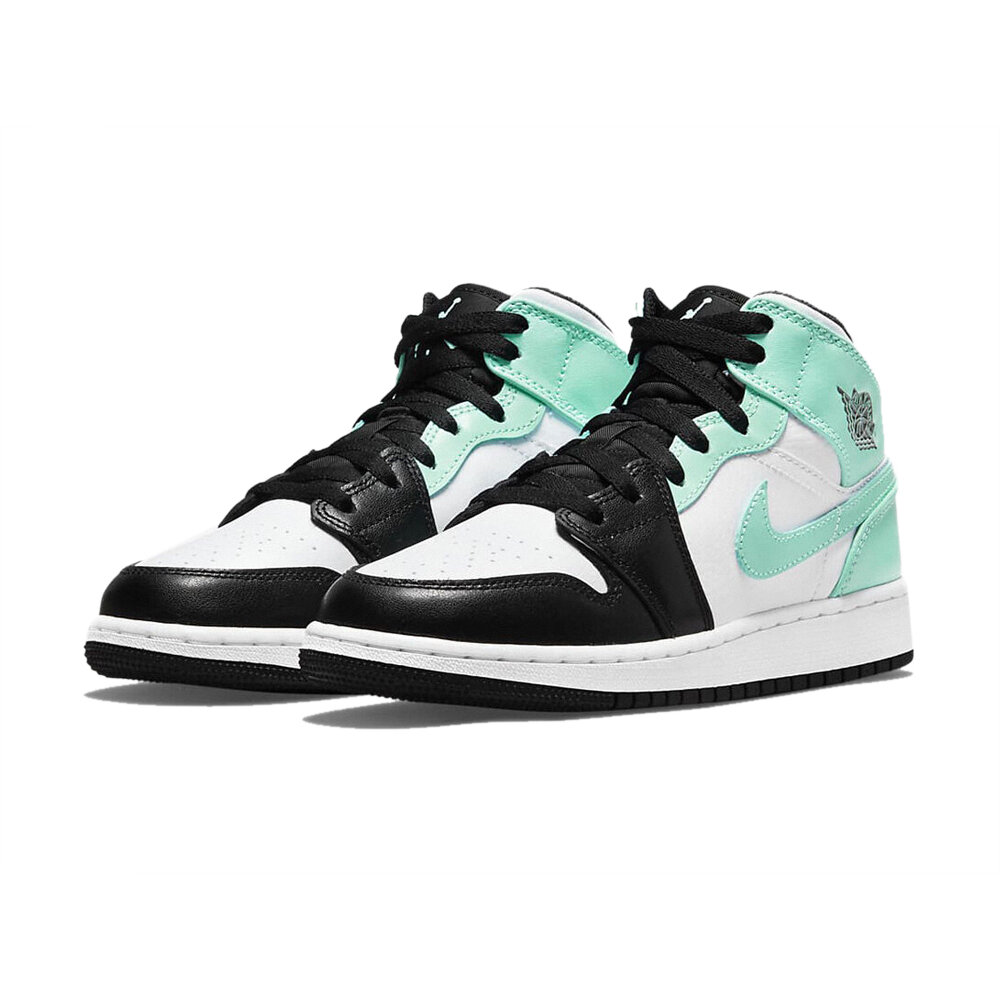 23877774259-Air Jordan 1 Mid Tropical 蒂芬妮綠 休閒鞋 554725-132