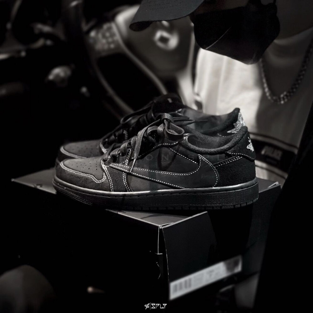 Travis Scott x Air Jordan 1 黑魂倒勾 幻影 DM7866-001-圖片-1