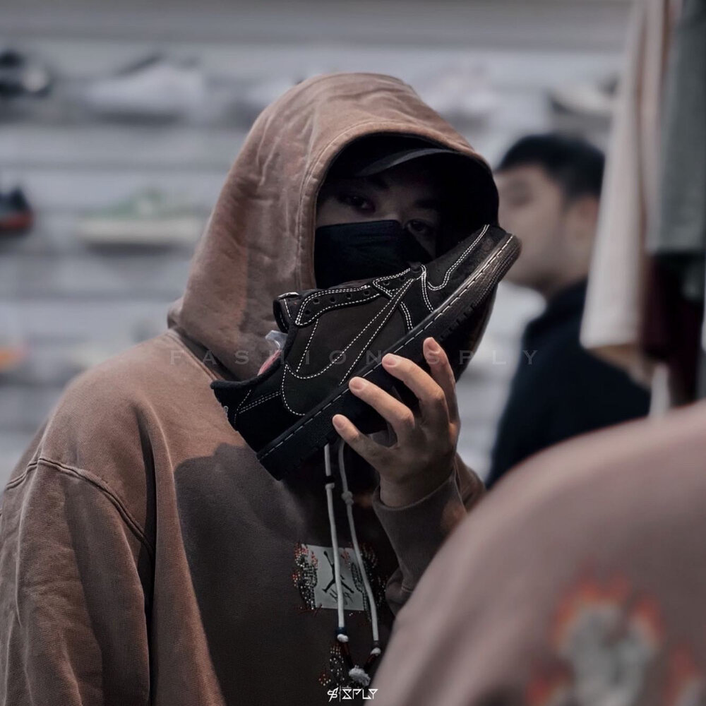 Travis Scott x Air Jordan 1 黑魂倒勾 幻影 DM7866-001-圖片-2