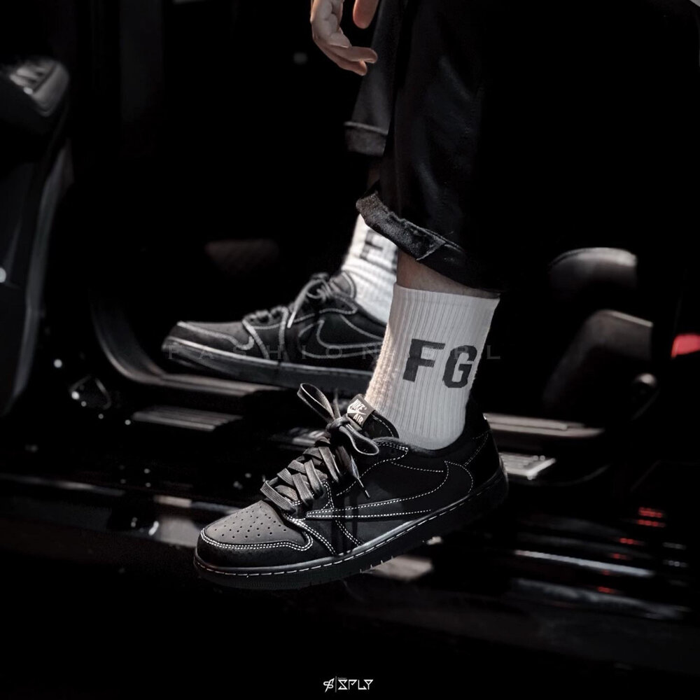 Travis Scott x Air Jordan 1 黑魂倒勾 幻影 DM7866-001-圖片-4