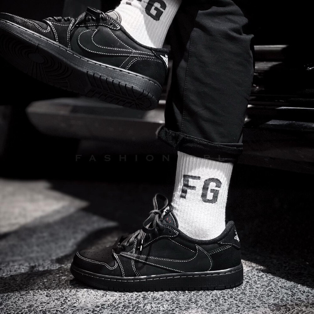 Travis Scott x Air Jordan 1 黑魂倒勾 幻影 DM7866-001-圖片-7