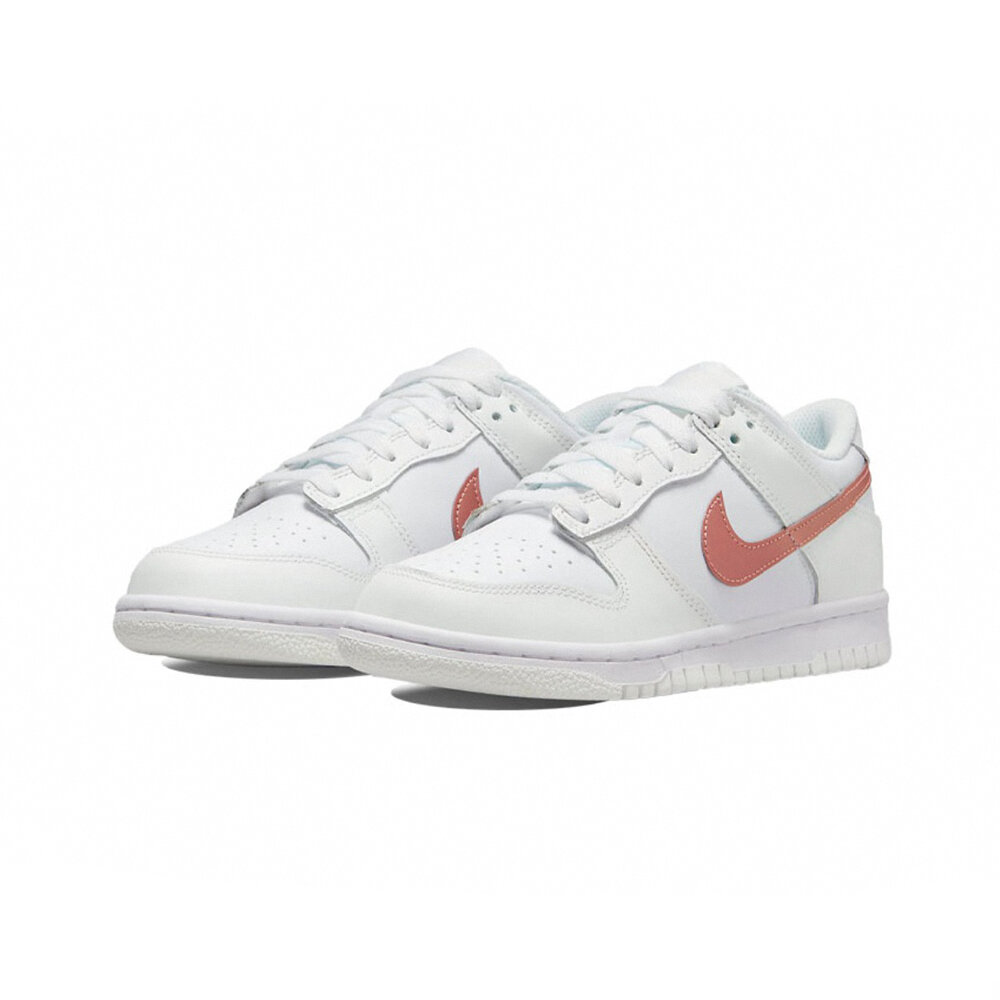 23979924599-Nike Dunk Low White Pink 白粉 乾燥玫瑰粉勾 DH9765-100
