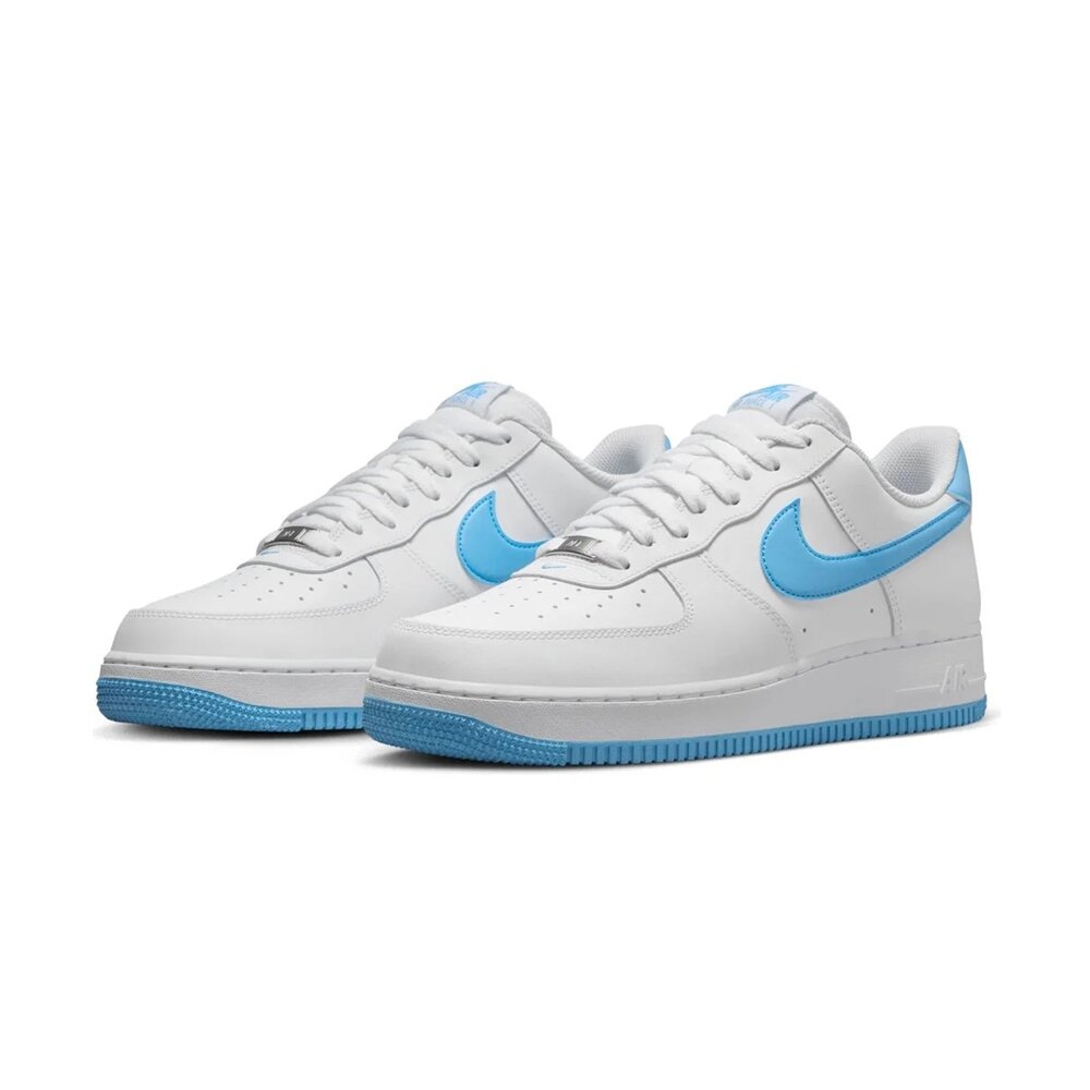24080473427-Nike Air Force 1 Low '07 白底天空藍 休閒鞋 FQ4296-100