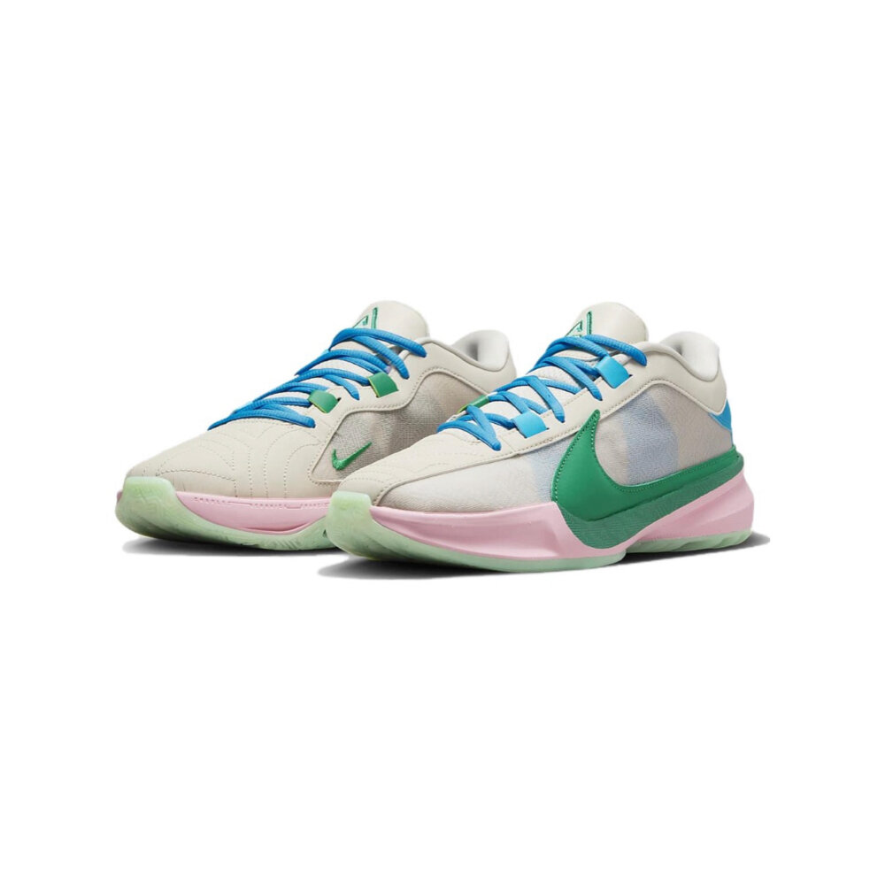 24121579756-Nike Zoom Freak 5 EP 籃球鞋 男鞋 運動鞋 粉綠藍 DX4996-100