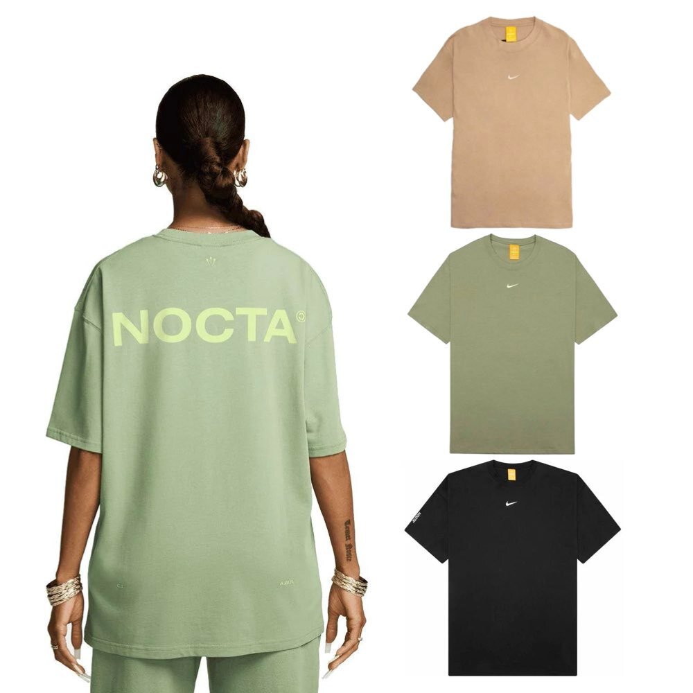 24417012249-Nike x Nocta 短袖T恤 卡其/牛油果綠/黑 亞版 FN7664