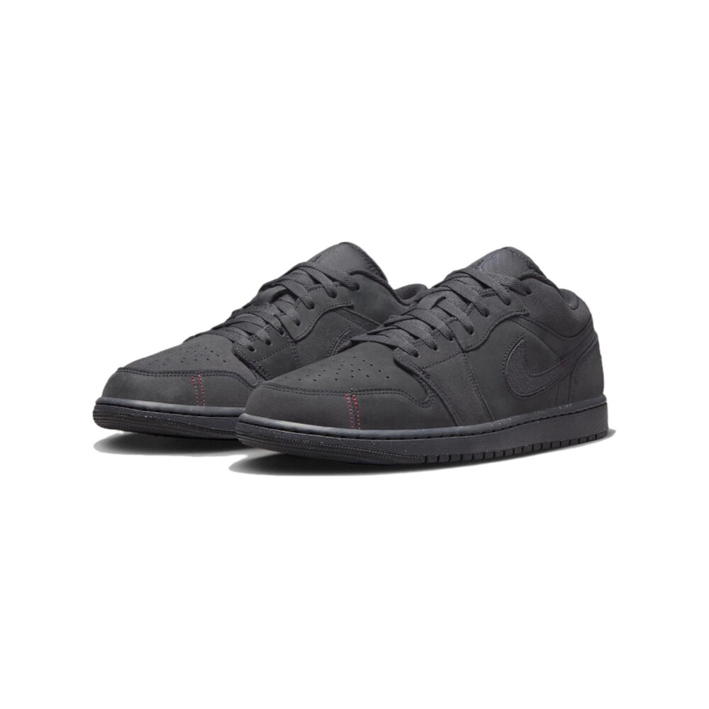 24417048133-Air Jordan 1 Low SE Craft 深灰麂皮 男休閒鞋 FD8635-001