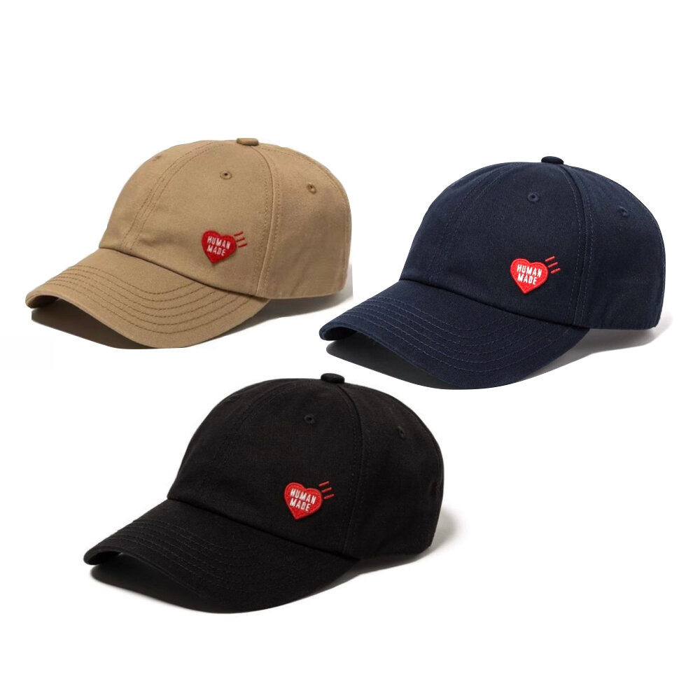 24433415367-HumanMade 6 Panel Twill Cap 老帽 卡其/黑/藍HM27GD104