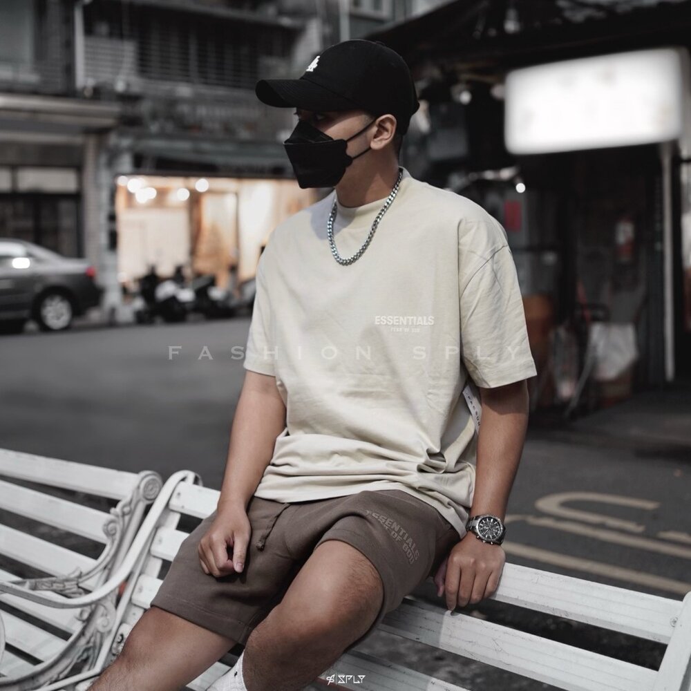 Essentials 短袖 SS22 小麥米白 短袖 上衣 T恤 125BT212007F-圖片-4