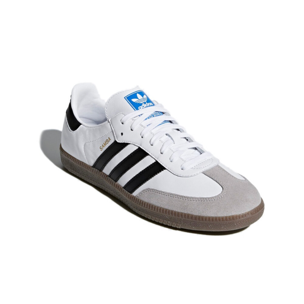 24624951863-Adidas Samba OG 平底白色 男鞋 休閒鞋 B75806