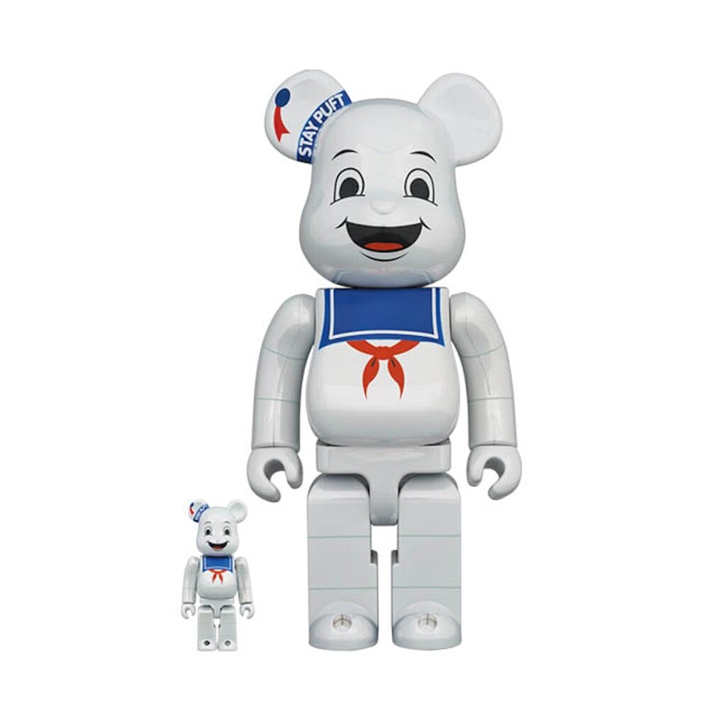 24719778138-bearbrick 棉花糖 庫柏力克熊 潮流公仔 100%+400%