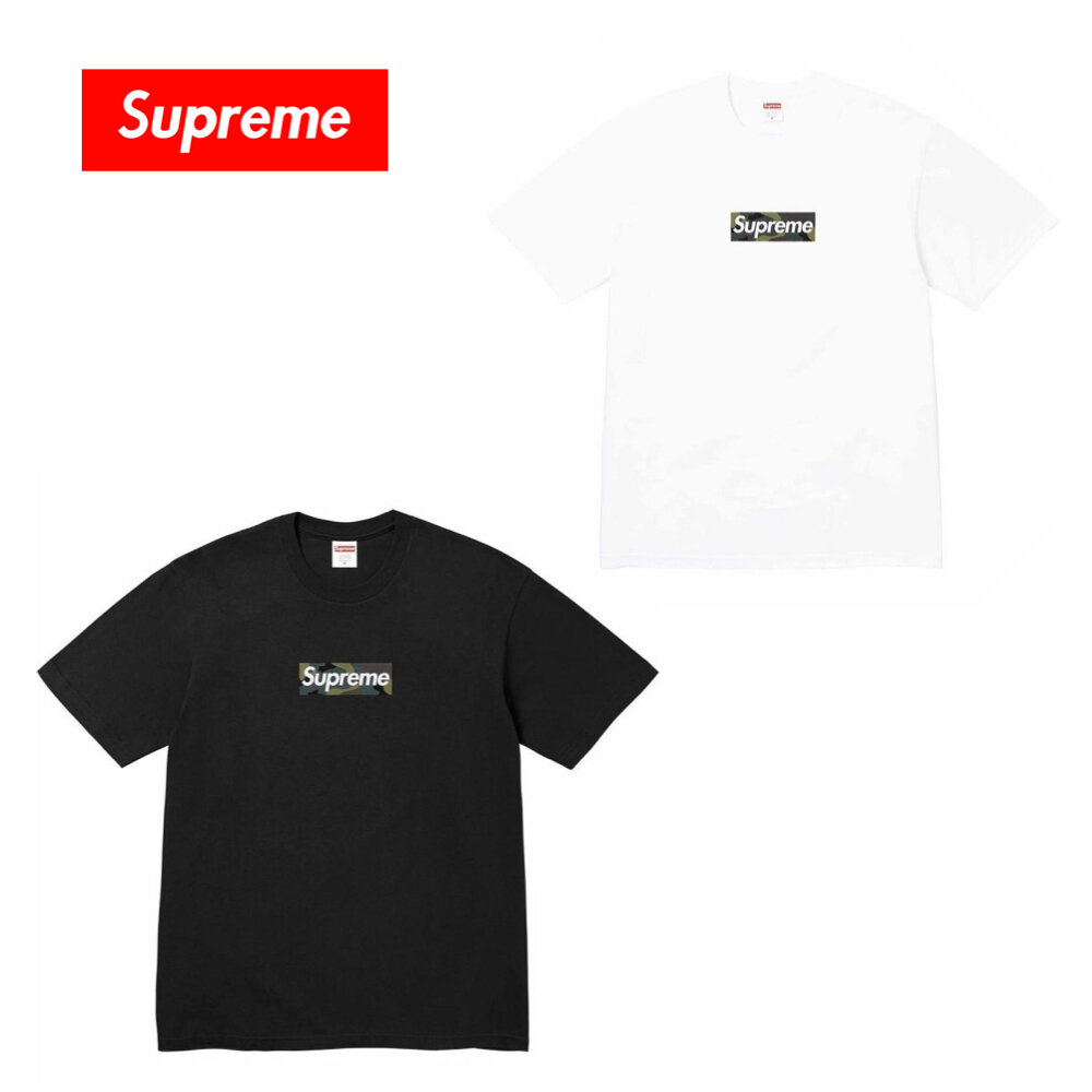 24767052048-Supreme 23FW Box Logo Tee 迷彩白/迷彩黑 FW23T57