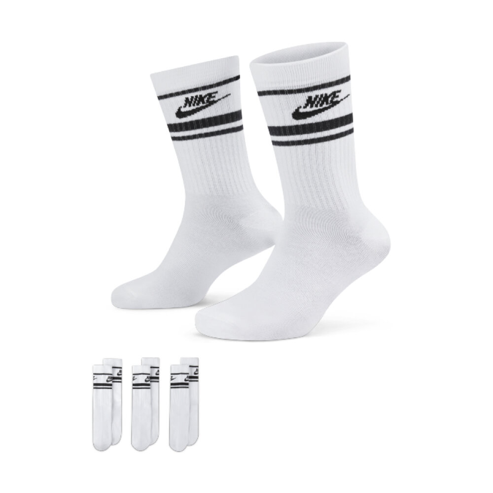 25024429172-NikeSportswearEverydayEssential黑白中筒襪DX5089-103