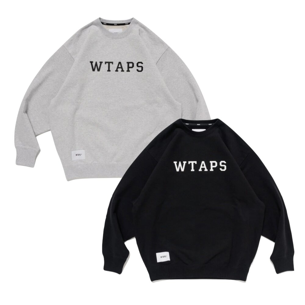 251ATDT-CSM03-Wtaps SS25 Academy Sweater 大學T 黑 灰 251ATDT-CSM03
