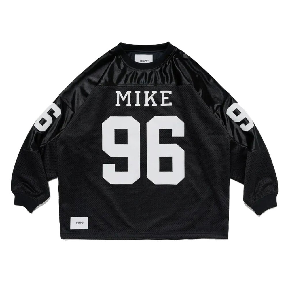 251ATDT-CSM23-BK-2025SS WTAPS NETMINDER / LS / POLY BLACK 黑色球衣 長T 251ATDT-CSM