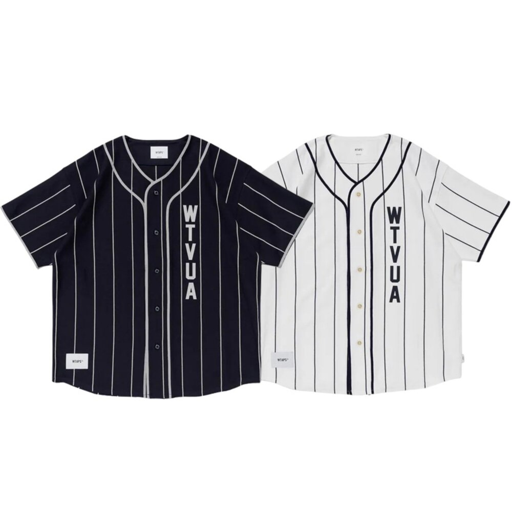 251ATDT-CSM26-Wtaps League / Ss / Cotton 海軍藍/白色 短袖球衣 251ATDT-CSM26