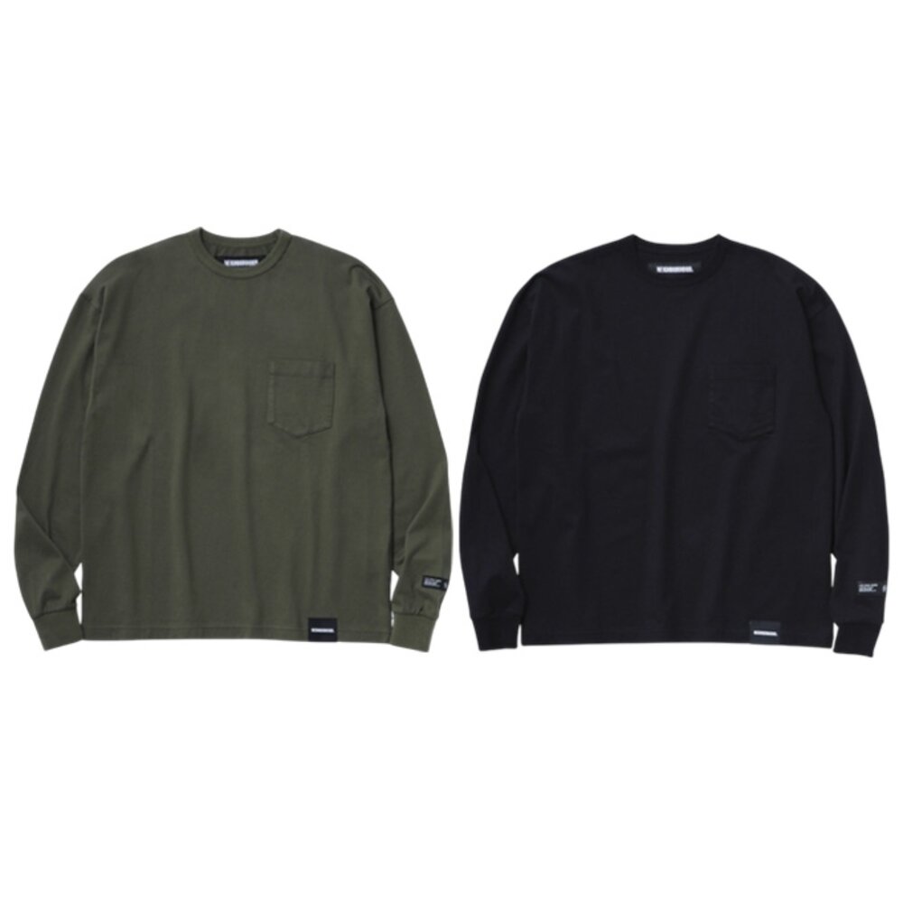 251FPNH-CSM06-NEIGHBORHOOD Classic  Crewneck-P LS 長T 黑/軍綠 251FPNH-CSM06