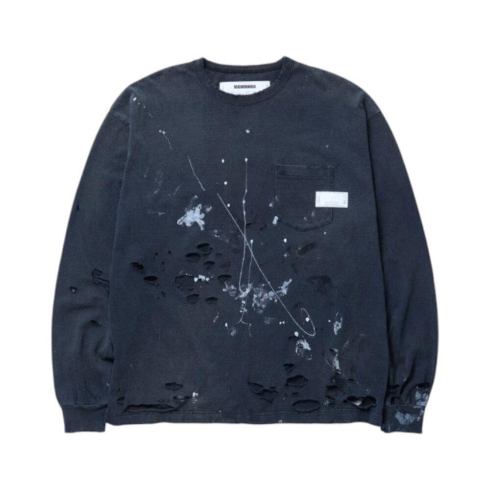 Neighborhood 2025SS SAVAGE CREWNECK 長袖 黑 藍 米白 圓領 251OKNH-CS-圖片-2