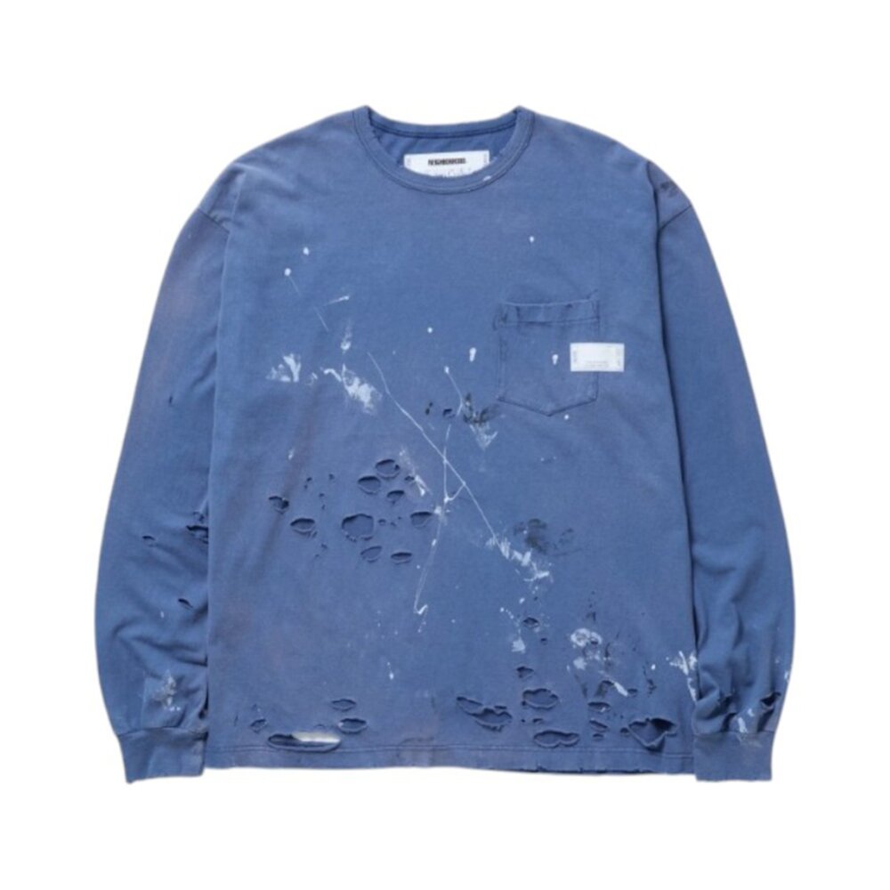Neighborhood 2025SS SAVAGE CREWNECK 長袖 黑 藍 米白 圓領 251OKNH-CS-圖片-3