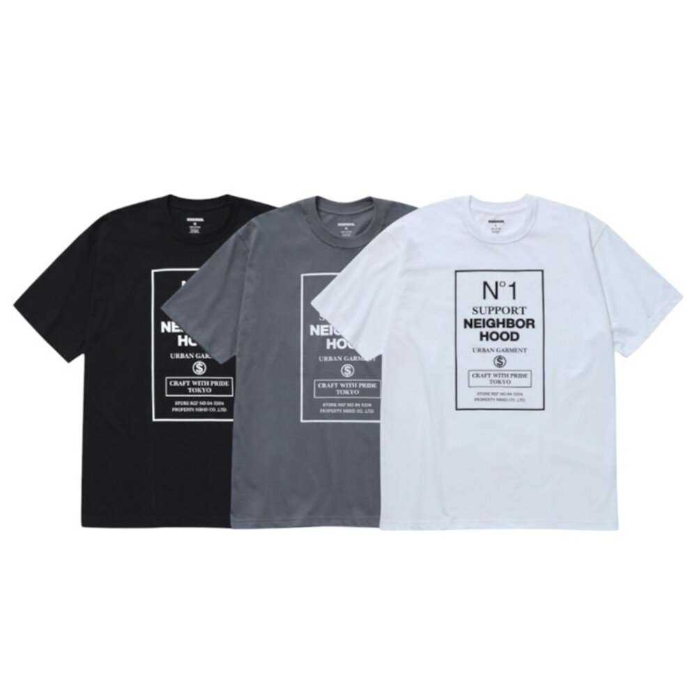 251PCNH-ST15-Neighborhood SS-15 T-Shirt 短袖 黑/白/灰 251PCNH-ST15