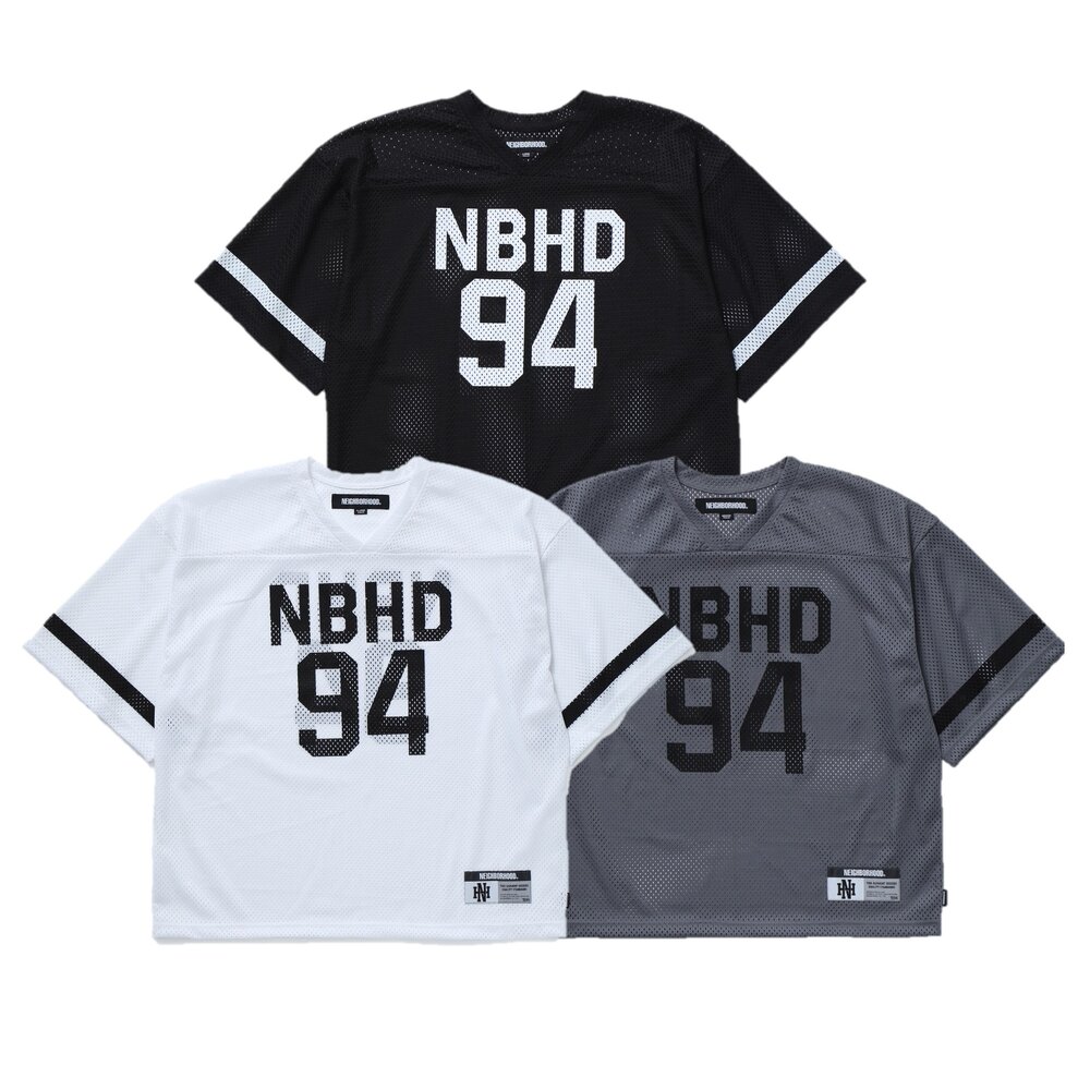 251UNNH-CSM01-Neighborhood Hockey V-neck Ss Gray 黑 / 灰 / 白 曲棍球 球衣 251UNNH-