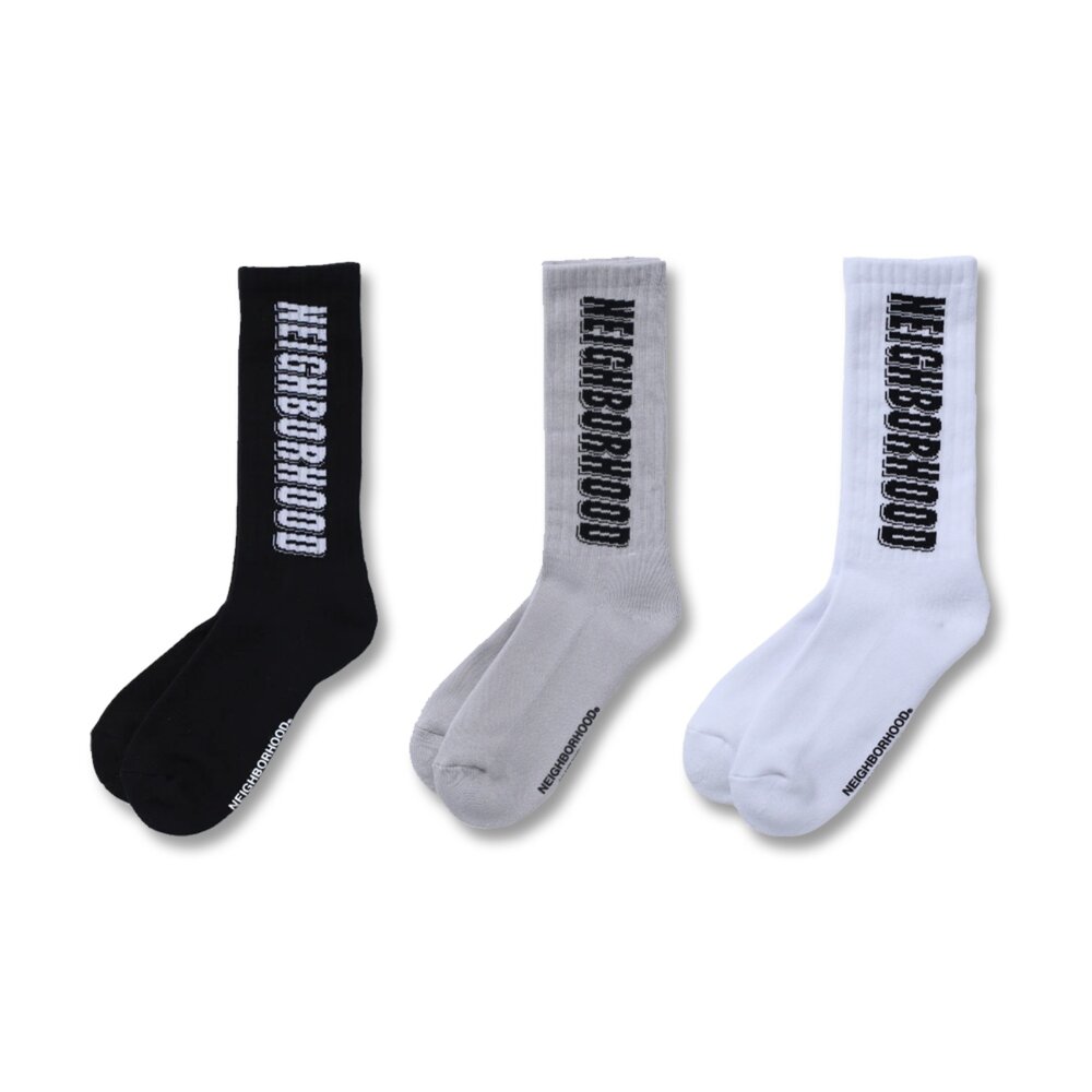 251WINH-UWM02-NEIGHBORHOOD 2025SS LOGO SOCKS 襪子 長襪