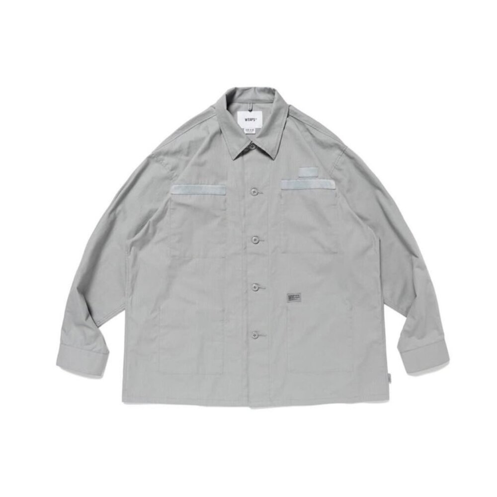 251WVDT-SHM01-Wtaps Jmod 01/Ls/Cotton.Ripstop GRAY 襯衫 灰色 251WVDT-SHM01