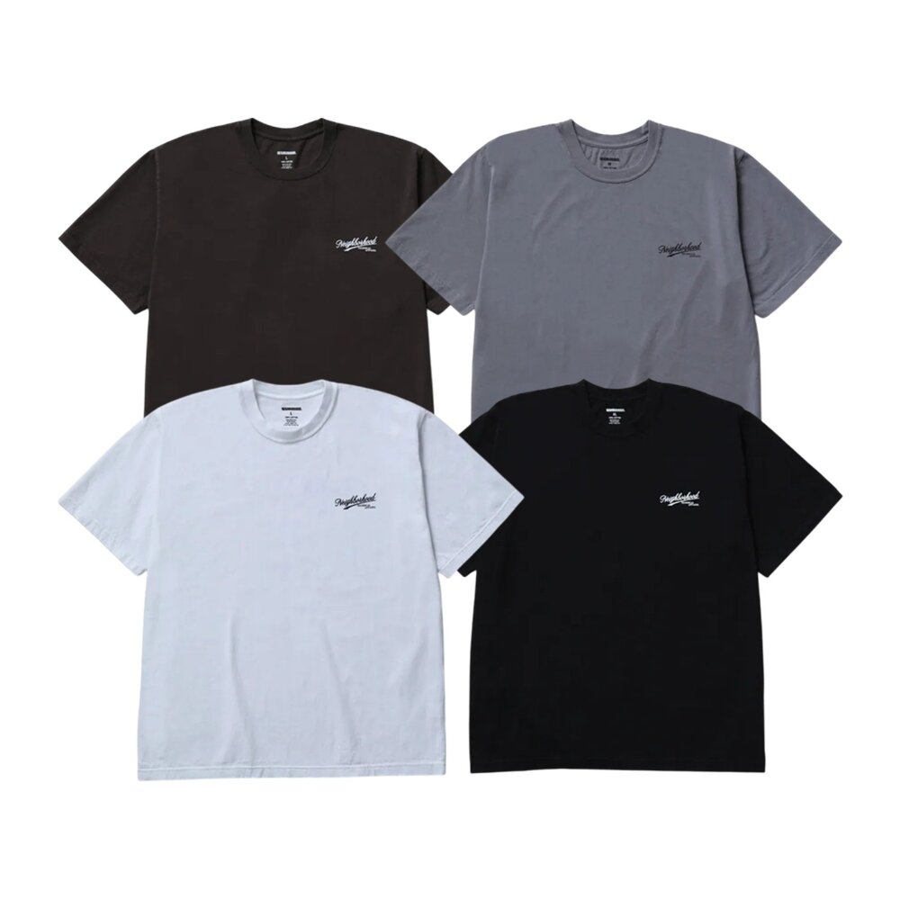 252PCNH-ST08-Neighborhood Nh Tee SS-8 黑 / 深棕 / 灰 / 白 背面撲克牌 短袖 252PCNH-ST0