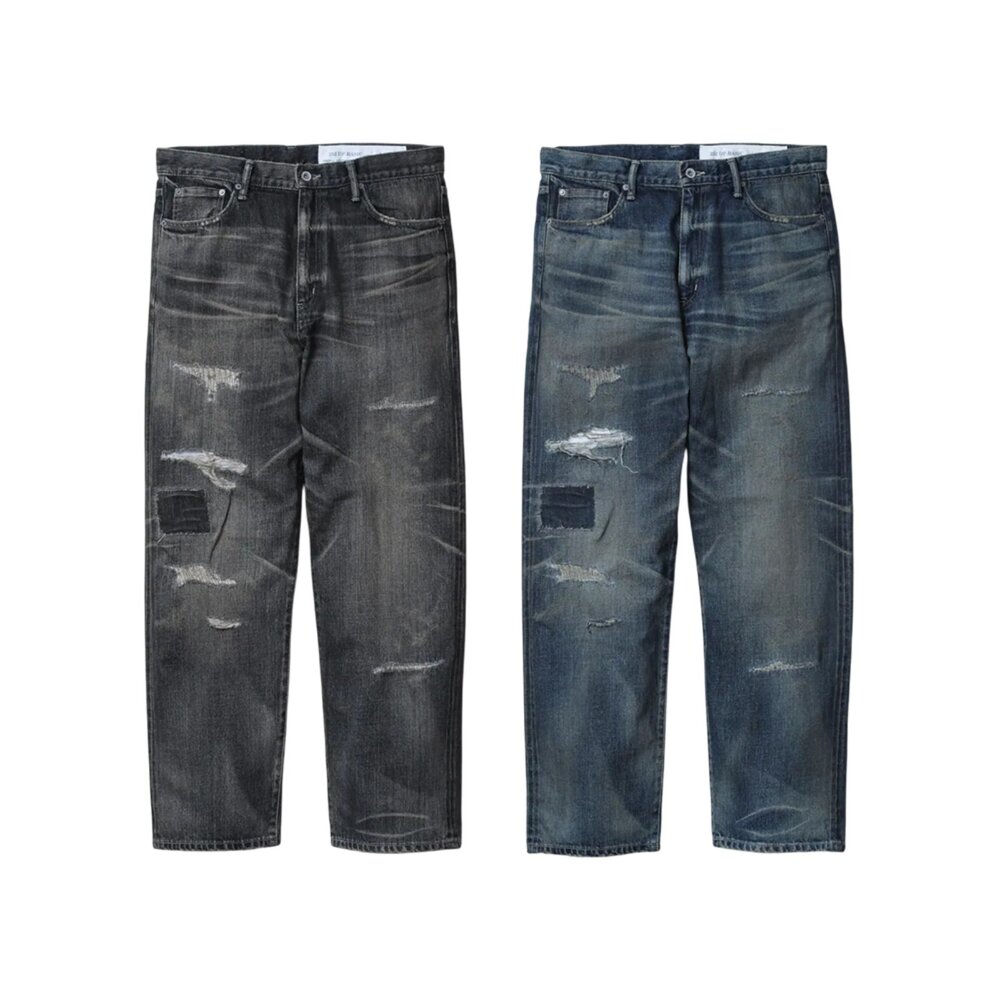 252XBNH-PTM08-Neighborhood Savage Denim DP Basic Pants 黑 / 藍 牛仔長褲 252XBNH-