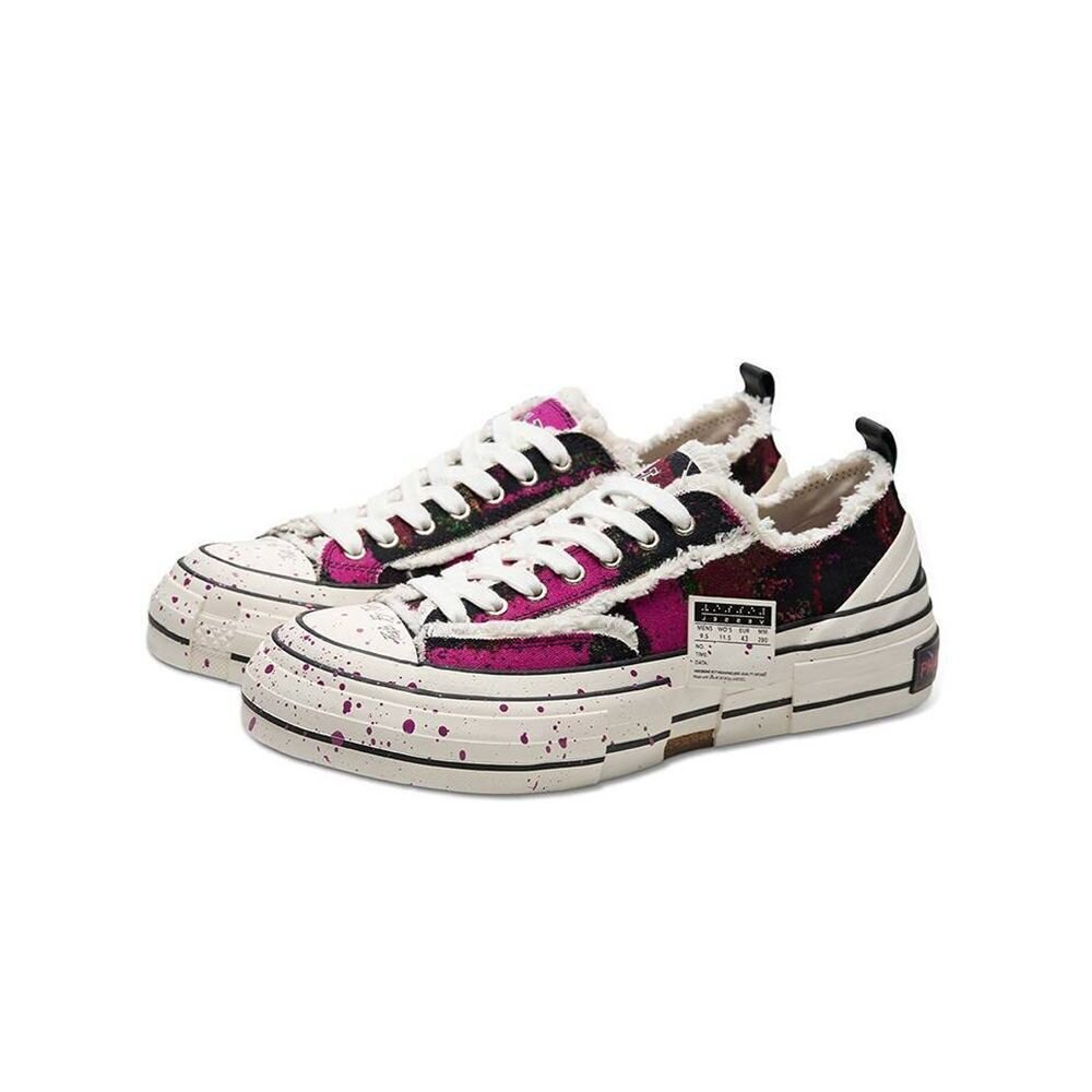 25355080146-Xvessel x Phantaci 解構 潑墨紫 明星品牌聯名款 休閒鞋 S23X25H