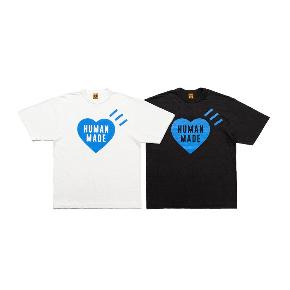 25433999113-Human Made Heart T-Shirt 白藍/黑藍 外苑限定 HM26TE019