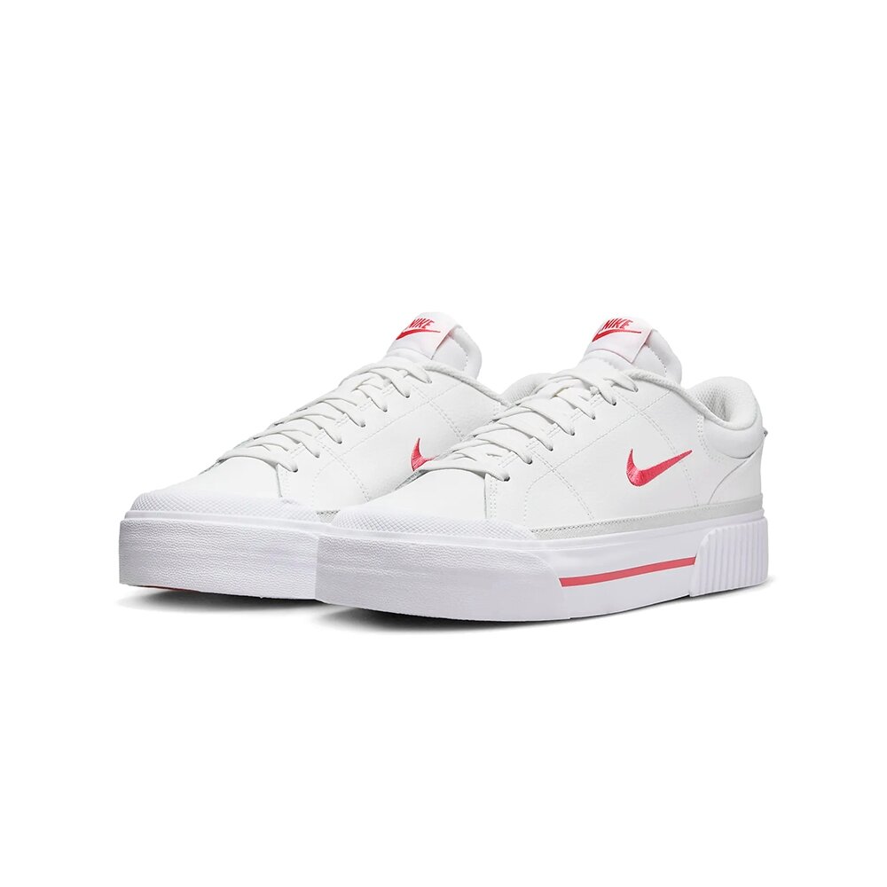 25483501769-W Nike Court Legacy Lift 粉白 厚底增高 休閒鞋FV5526-102