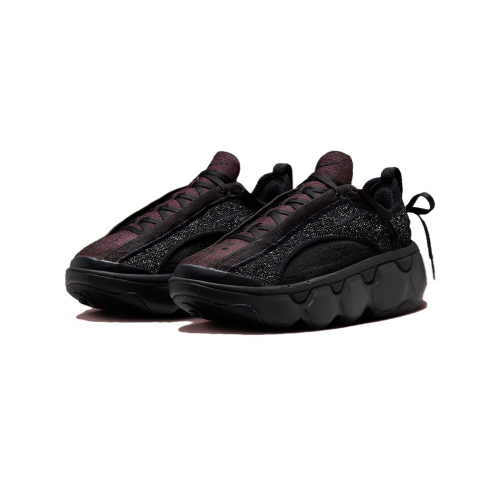 25517331601-W Nike Flyknit Bloom Burgundy 慢跑鞋 全黑FD2149-001