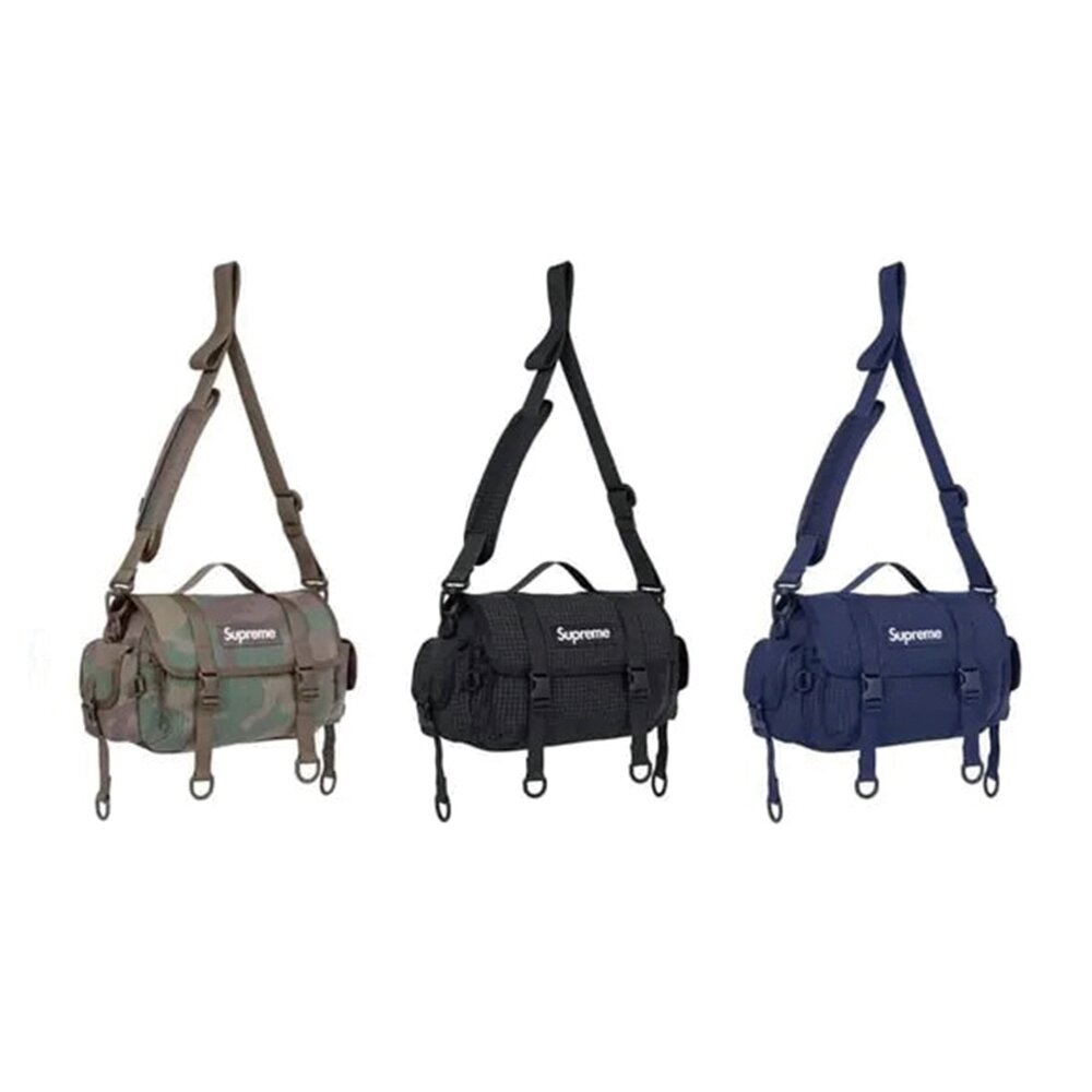 25519994981-Supreme 24SS Mini Duffle Bag 圓筒包 深藍/黑/迷彩