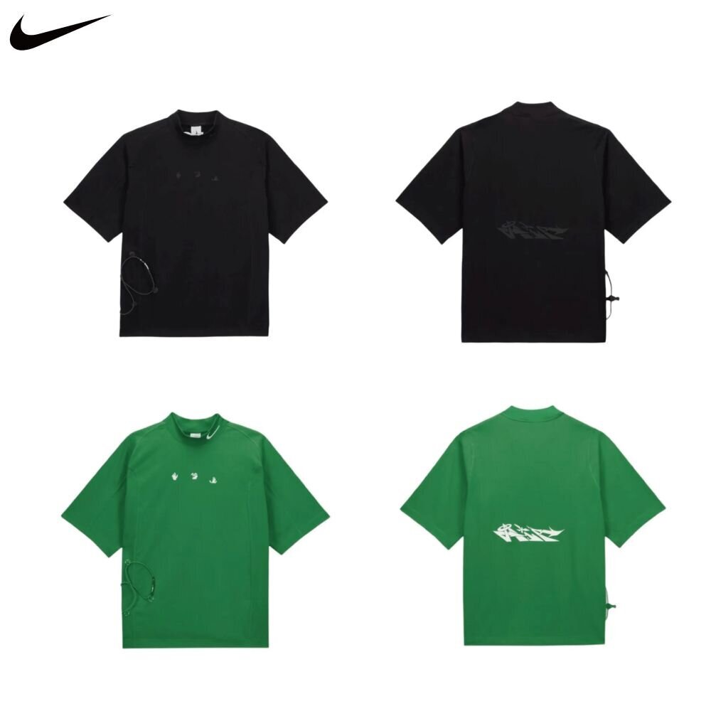 25555135057-Nike x Off-White™ 高領短袖 黑色/草綠 DV4454-010/389