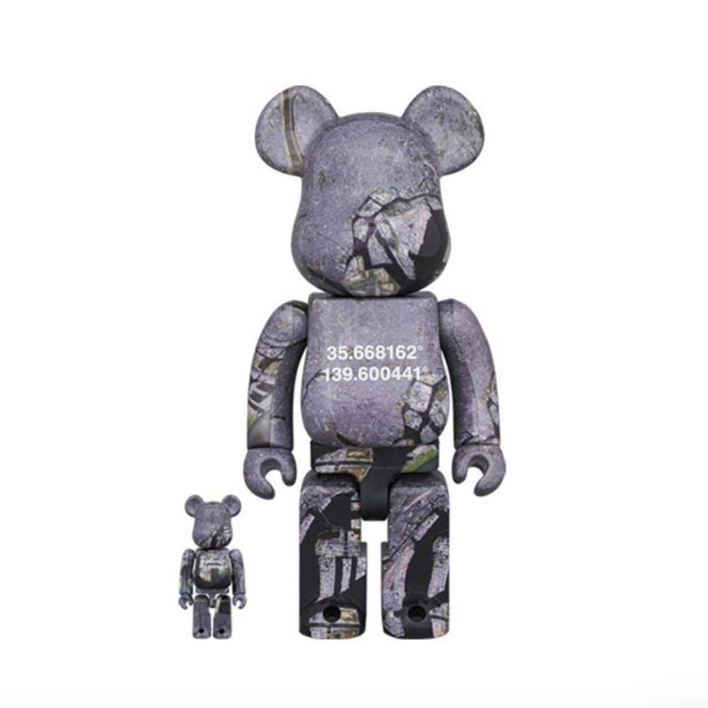 25569807637-bearbrick 日本衛星圖 庫柏力克熊 潮流 公仔 100%+400%