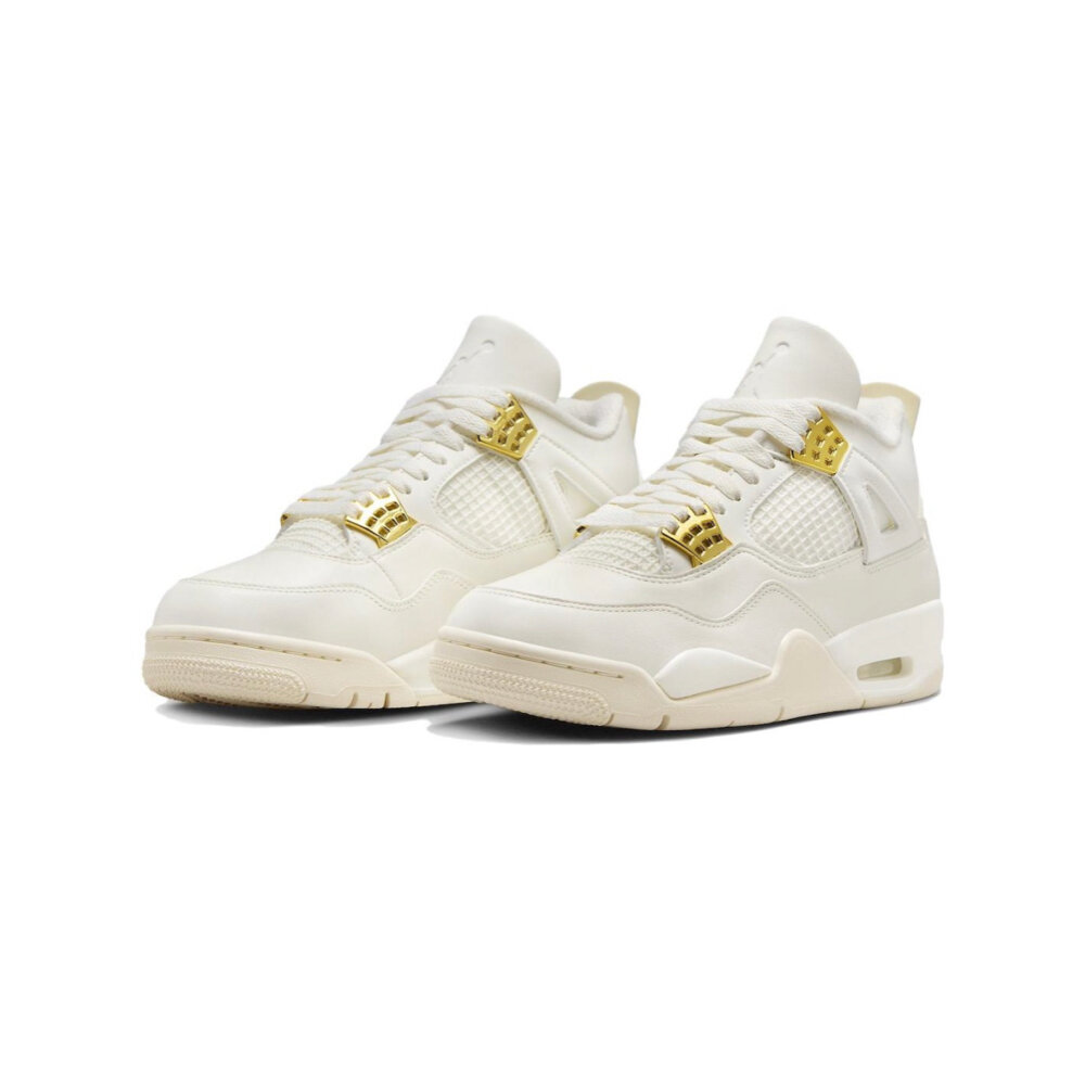25619006356-W Air Jordan 4 Retro Metallic Gold白金AQ9129-170