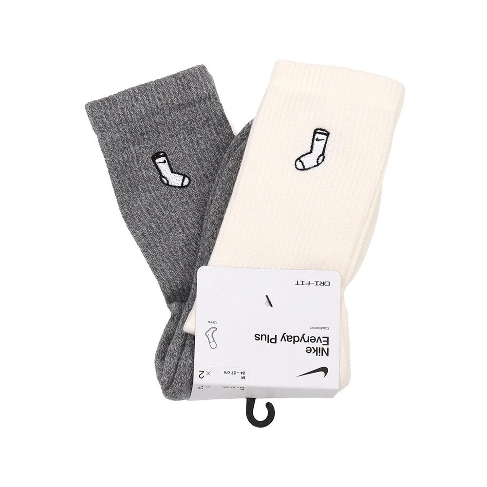 Nike Everyday Plus緩震中筒襪2入 灰白/黑白 FB5709-900/901-圖片-1