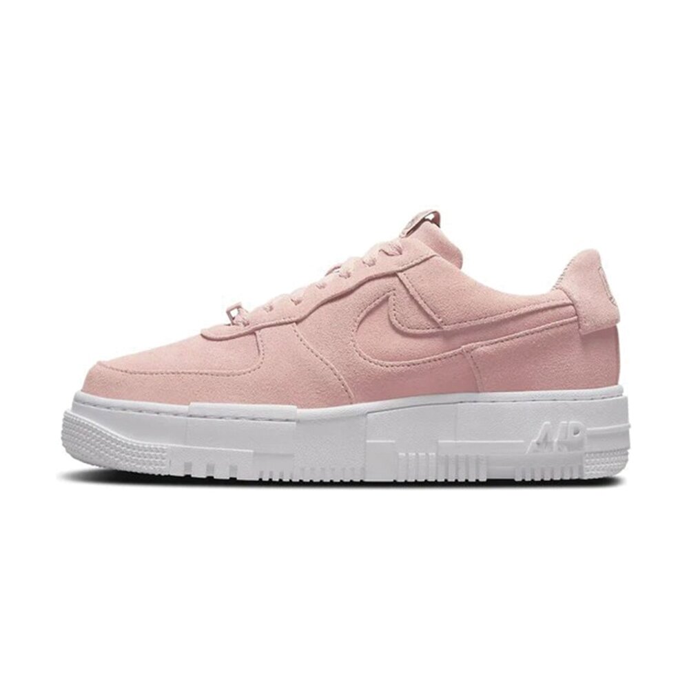 W Nike Air Force 1 Pixel 粉色麂皮 女鞋 休閒鞋DQ5570-600-圖片-1