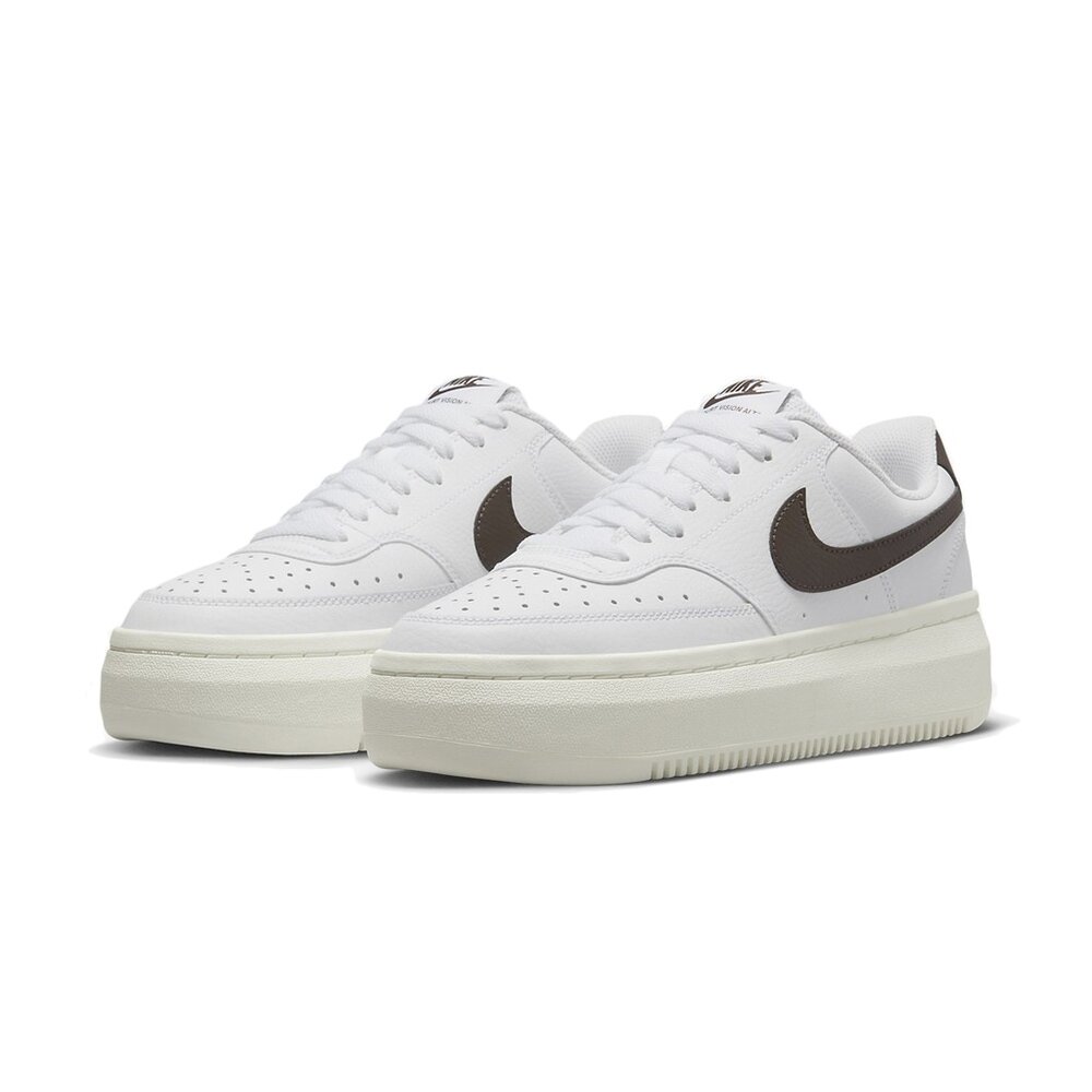 25823634381-W Nike Court Vision Alta LTR 白底 咖啡棕 DM0113-103