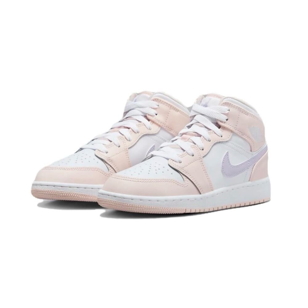 25854446778-Air Jordan 1 Mid Pink Wash GS 白粉 高筒 FD8780-601