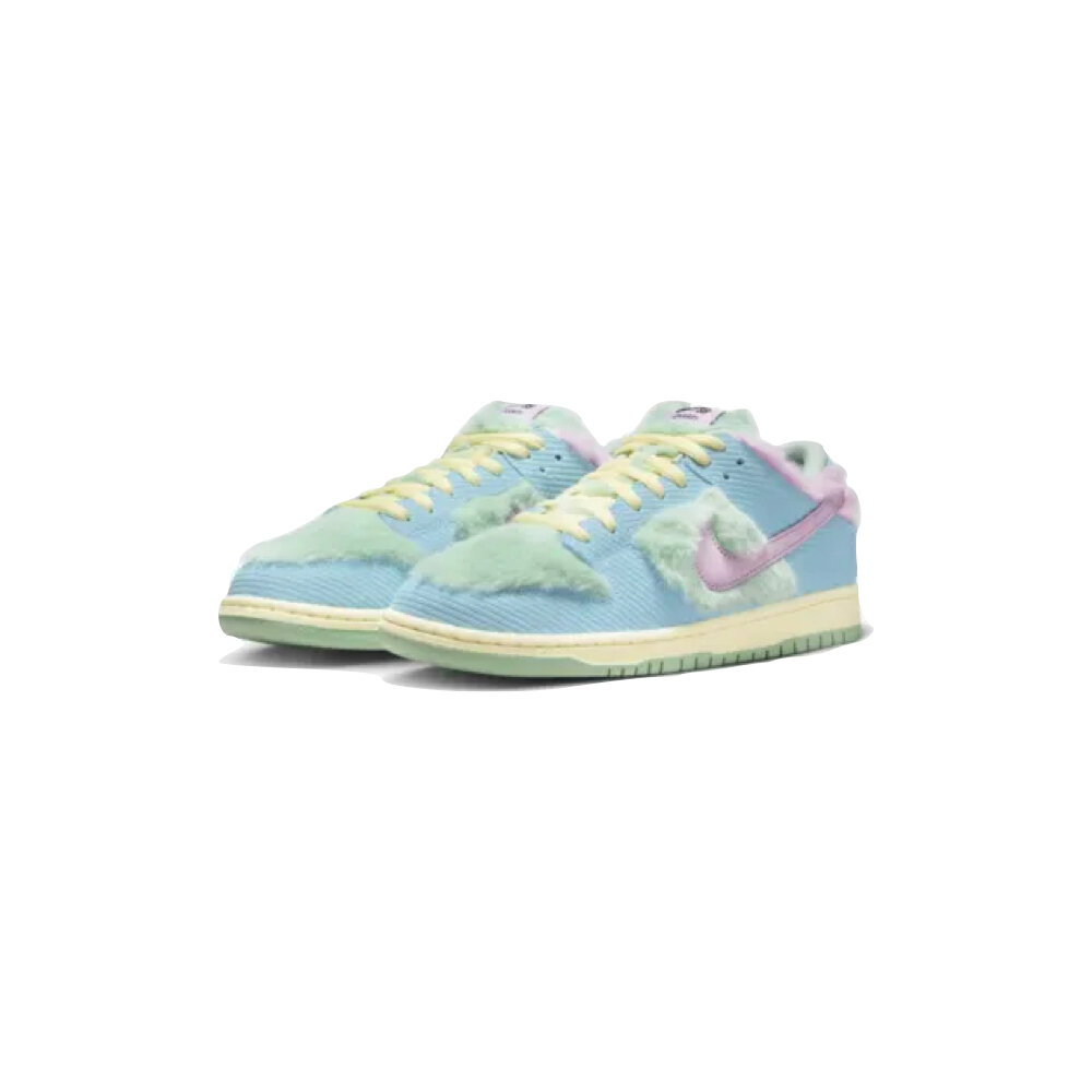 25886607211-Verdy x Nike Dunk SB Low 藍綠粉絨毛 聯名款 FN6040-400