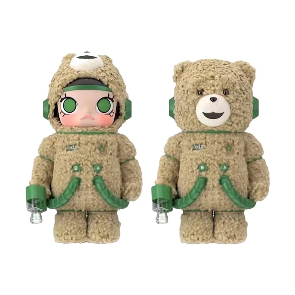 26301177960-Pop Mart Mega Space Molly Ted 2 泡泡瑪特 熊麻吉 400%