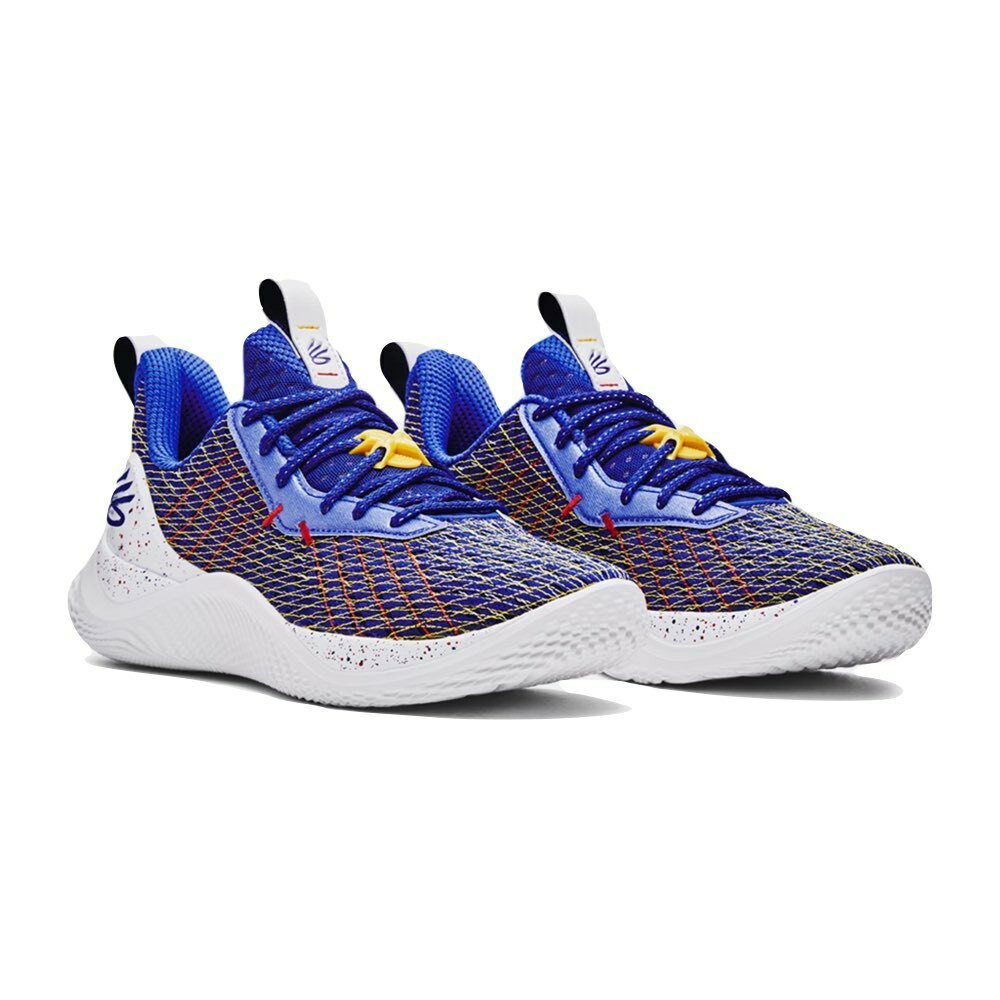 26411125938-Under Armour Curry Flow 10 藍黃白加州 3026949-400